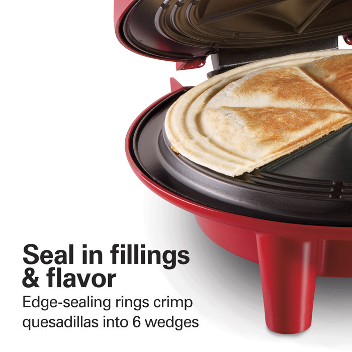 Hamilton Beach® Quesadilla Maker 8" Round Red & Reviews Wayfair
